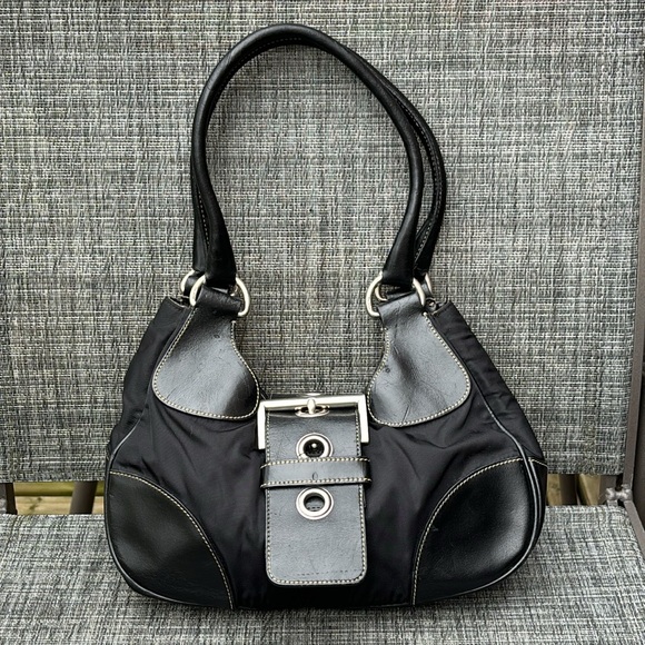 Authentic Vintage 2002 Prada Re-Nylon Y2K Purse Tessuto Moon Bag - Picture 3 of 16